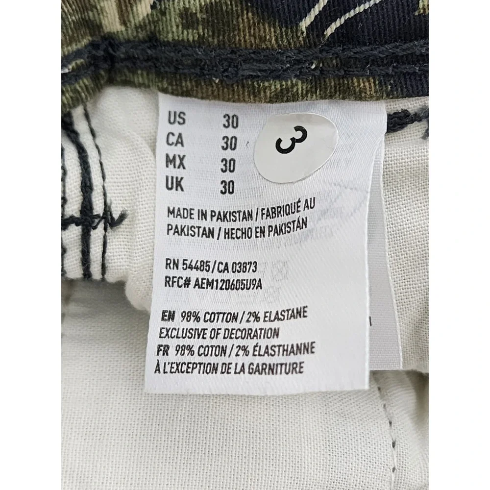 American Eagle Slim Mens 30 Black Stretch‎ Flamingo Shorts Extreme Flex Chinos